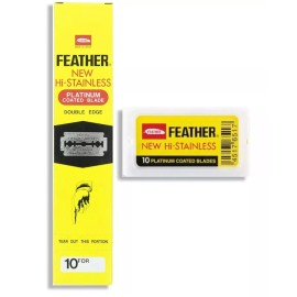 Feather 200 FEATHER New Hi-Stainless Platinum Coated Double Edge Safety Razor Blades