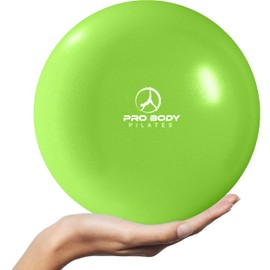 ProBody Pilates Ball Small Bender Ball, Mini Soft Yoga Ball for Stability, Barre, Fitness, Ab, Core, Physio and Physical Therapy Ball at Home Gym & Office (Lime)