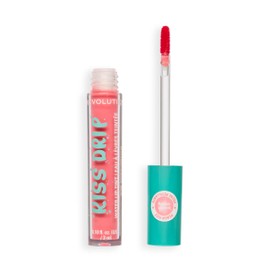 Revolution Kiss Drip Water Lip Tint, Gloss Labbra Idratante con Burro di Karité & Vitamina E, Colore Modulabile, Peach Fizz, 3ml