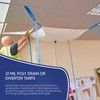 Tarps Now Ceiling Leak Drainage Tarp (7' x 7') with