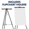 Quartet Easel, Aluminum, Heavy-Duty, Telescoping, 66" Max. Height, Supports 45