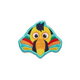 Affenzahn Velcro Badge with Various Animal Motifs, Suitable for Daydreamer Adventure Backpack, Toucan - Multicoloured
