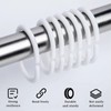 Luoqun88 Plastic Shower Curtain Rings 24 Pack - No Rust