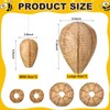Qualirey 4 Pcs Wasp Nest Decoy Fake Nest Waterproof Wasp
