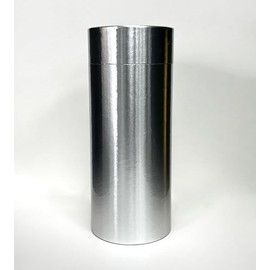Adult Cremation Scatter Tube, Large Size, Chrome Silver