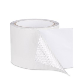 RV Awning Repair Tape Heavy Duty Waterproof Tent Repair Tape for Tarp, Parasol, Canopy, Car and Boat Covers, Underbelly Repair Patch Kit Outdoor UV proof Fabric Repair Tape White (3 in x24.6ft)