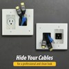 DataComm Electronics Recessed Pro-Power Kit with Straight Blade Inlet &