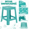Leinuosen 6 Pcs Plastic Stool for Classroom 18 Inch Stackable