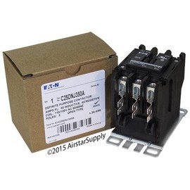 Eaton C25DNJ350A Definit Prpose Cntctr, 120Vac, 50A, 3P, Open