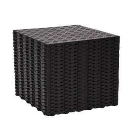 20 PCS PVC Garage Floor Tiles 15.7"x15.7" Square Interlocking Rubber Flooring Non-Slip Texture Garage Floor Mats Copolymer Modular Protective Flooring for Home Gym,Basement,Repair Shops