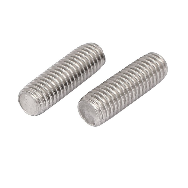 Sourcingmap M8 x 25mm 1.25mm Pitch 304 Stainless Steel Fully