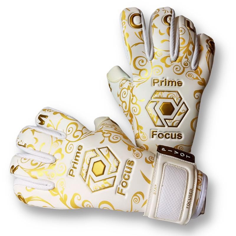 Prime Focus Goalkeeping Pivot Gold Gloves - Superior Grip &