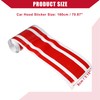 Hihaha Hood Stripe Pattern Sticker/Outer for Car/Durable / 1 Pcs