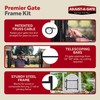 Adjust-A-Gate Full Frame Gate Fence Kit, Hardware for Openings 36"-60",