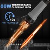 Flintronic Soldering Iron Set, 80 W LCD Soldering Iron with