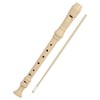 Merangue Soprano Recorder with Cleaning Stick, Natural Beige