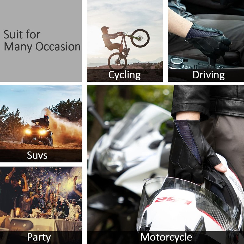 GSG SINCE 1998 Men's Driving Gloves Made of Soft Spanish