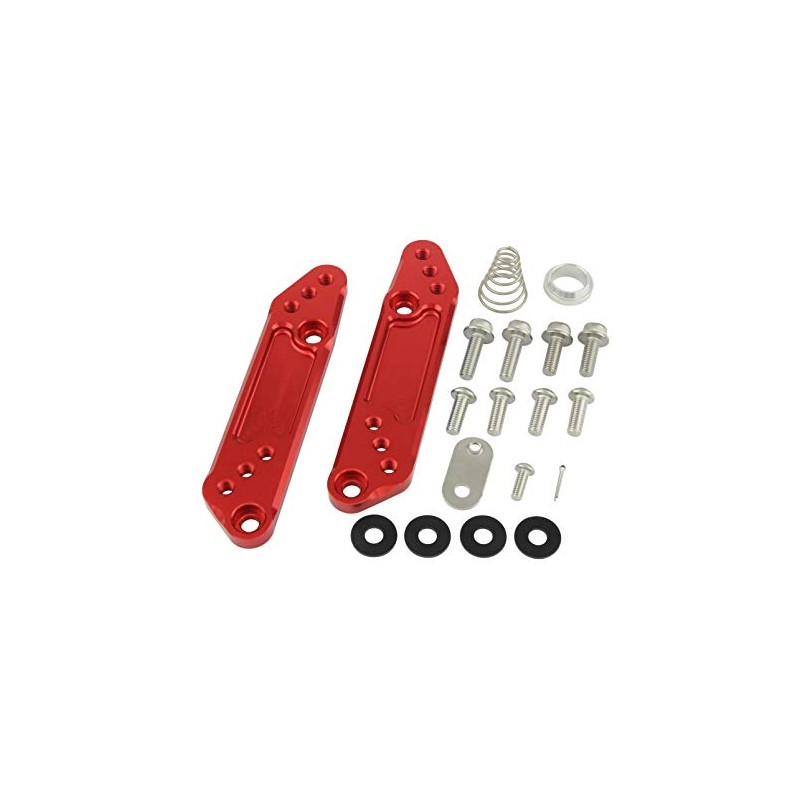 POSH GSX250R 088072-02 Motorcycle Accessories Step Up Plate, Red