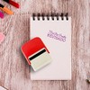 Sello autoentintable 1.8x4.7cm, didáctico para maestros, personalizado