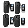 KCMYTONER 4 Pack 113dB Wireless Anti-Theft Vibration Waterproof Security Cycling