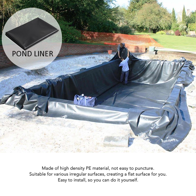 PE Pond Liner, and Flexible, Suitable for Water Gardens, Fish