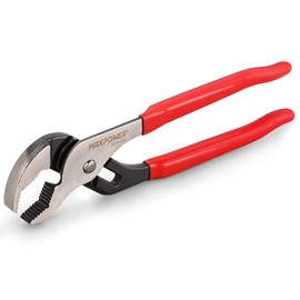 MAXPOWER 12 inch Groove Joint Pliers, Quick Adjustable Serrtated V Jaw Tongue and Groove Pliers