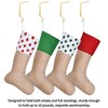Sunshane Christmas Stocking Holders Metal Mantel Stocking Hanger Hooks Fireplace