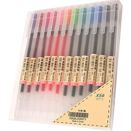 JUMRHFAN Premium 12 Colors Gel Ink Pens, Fine Point Pens Ballpoint Pen 0.5mm for Office School Stationery Supply