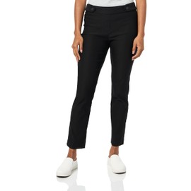 Briggs New York Women's Pull On Straight Leg Magic Pant, Black, 14