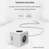 Anyutai 5-Hole Socket Cube with USB charger, 250 V 16