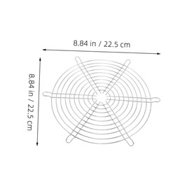 WOONEKY 2pcs Exhaust Fan Mesh Protector Silver Grille Cover for Computer Bathroom Fans Easy to Install Finger Guard for Improved Air Quality Kitchens Workshops