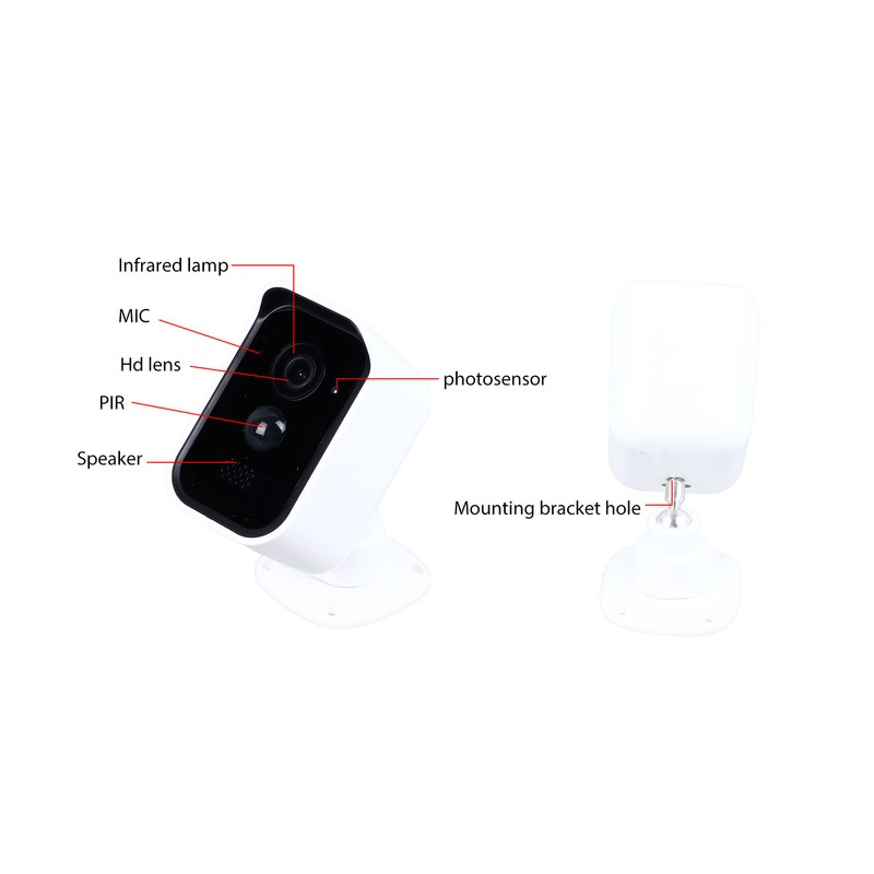 Wireless Security Camera Motion Detection 1080p 2 Way Talk Battery