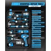 139-Piece Tool Set - Tool Kit with 8V Cordless Drill