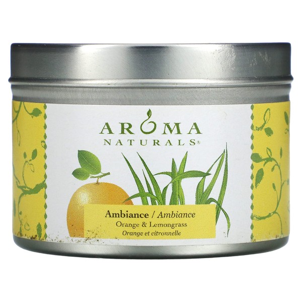 Travel Tins Candle Ambiance Lemon Aroma Naturals 1 Container