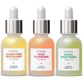 Barbara Radiant Face Oil 3-piece Set Vitamin Tree Rose Neroli, 3 pieces, 30ml / 바르바라 광채 페이스 오일 3종 세트 비타민트리 장미 네롤리, 3개, 30ml