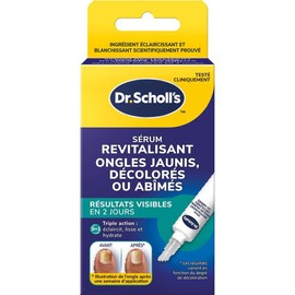 Dr. Scholl's Siero rivitalizzante unghie ingiallite 10 ml - Risultati visibili già in 2 giorni - Tripla azione: liscia, schiarisce e idrata - Migliora l'aspetto delle unghie delle mani e dei piedi
