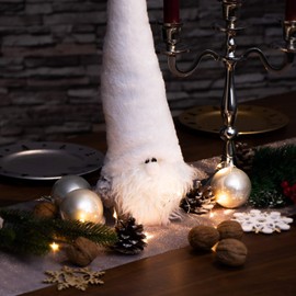 com-four® Premium Christmas Gnome for Christmas Decoration, Winter Figure as a Decorative Item, Cute Shelf Sitter as Room Decoration or Gift