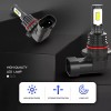 AUIMSOCO H11 LED Headlight Super Bright Bulbs Kit White 6000K