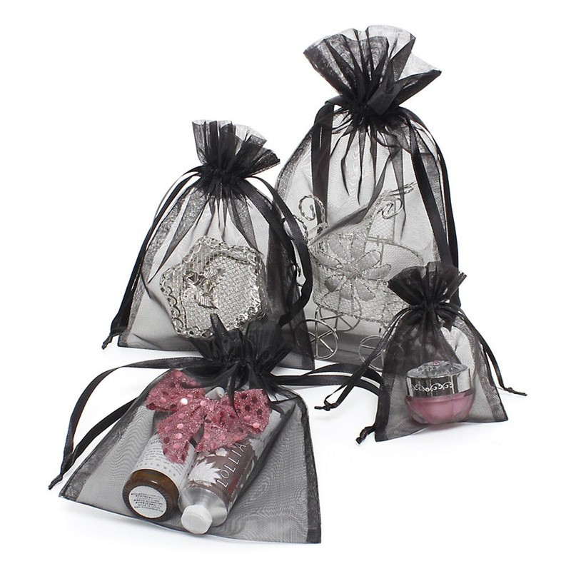 Shimojima 008705118 Haiko Bag H Organza M Black 10 Pieces