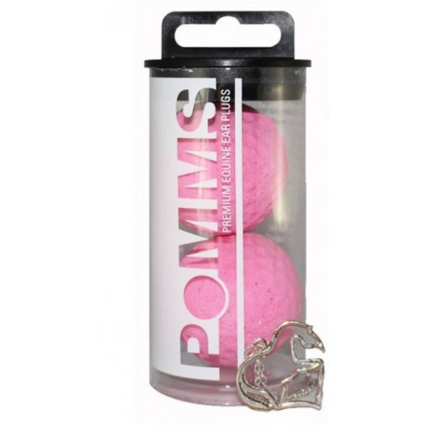 Pomms Pink Practice Earplugs, Pink, Horse