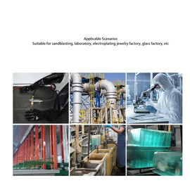 Luocute Heavy Duty Sandblasting Gloves, 1 Pair Sandblasting Gloves with Particle Wear Resisting Latex Work Tools for Abrasive Cabinet Isolation Box 65cm, Versatile Application