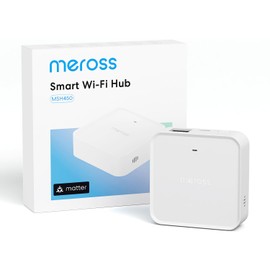 Meross MSH450 Smart Matter Hub with 110dB Alarm, Smart Home Bridge (2.4GHz WiFi & Ethernet Connection), Supports 32 Meross Devices, Works with Apple HomeKit, Alexa, Google Assistant, Home Assistant