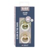 BIBS Colour Glow Pacifiers Pack of 2 BPA Free Glow