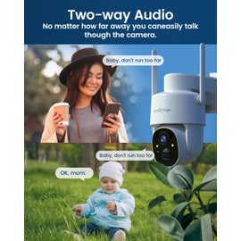 Armorcope Solar Security Cameras Wireless Outdoor,360° View Battery Powered with Spotlight Color Night Vision,2K WiFi Home Security,PIR Sensor,Wireless Easy Install, 2.4 GHz Wi-Fi