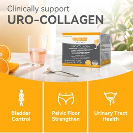 URO-Collagen Supplement for Women – Pelvic Floor Support, Urinary Wellness, Creatine & Natural Lemon Flavor, Daily Female Care Capsules