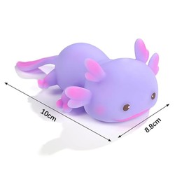 Zonoori Set of 4 Axolotl Stress Ball Pressure Toy, Anti-Stress Toy for Adults and Children, Soft Sensory Toy with Realistic Texture