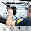 GMHLLES 80PCS Nylon Universal Cable Tie Buckle Heavy Duty Self-Locking
