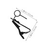 CORHAD 15pcs Iron Lavalier Microphone Clips Mic Holder Clamps with