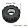 TxxRcss RC 1.3 Inch Sticky Soft Tires 70 * 26mm