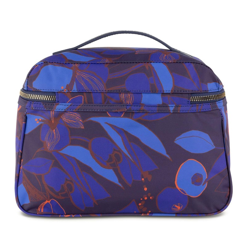 Oilily Coco Beauty Case Sketchy Flower Eclipse, blue